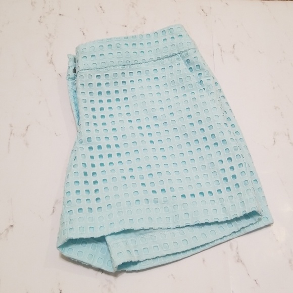 Fleur Bleue Mint Colored Shorts